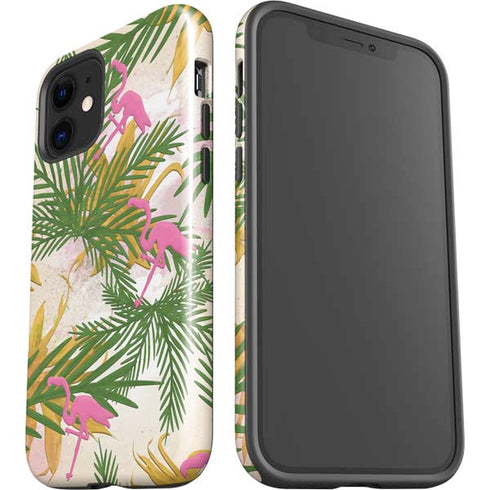 Flamingo Pattern iPhone 12 Impact Case
