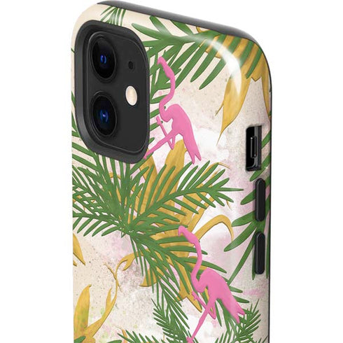 Flamingo Pattern iPhone 12 Mini Impact Case
