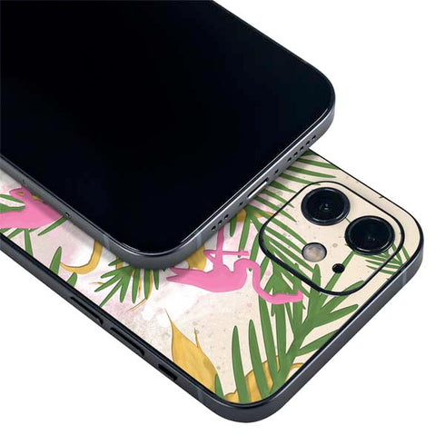 Flamingo Pattern iPhone 12 Mini Skin