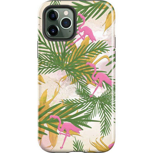 Flamingo Pattern iPhone 12 Pro Impact Case