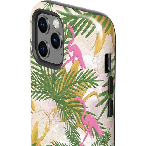 Flamingo Pattern iPhone 12 Pro Impact Case