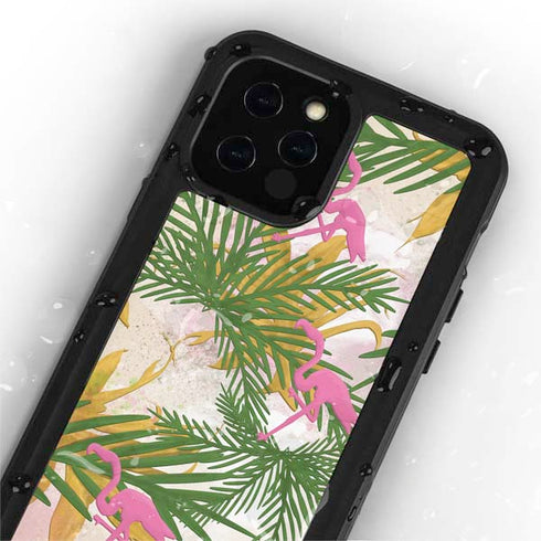 Flamingo Pattern iPhone 12 Pro Max Waterproof Case