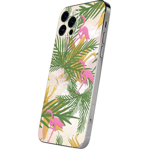 Flamingo Pattern iPhone 12 Pro Skin