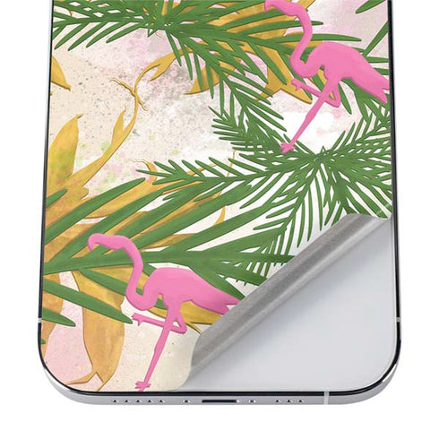 Flamingo Pattern iPhone 12 Pro Skin