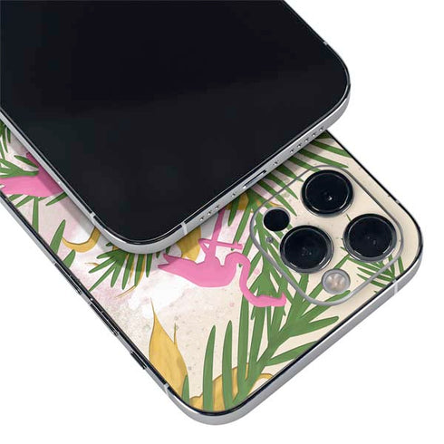 Flamingo Pattern iPhone 12 Pro Skin