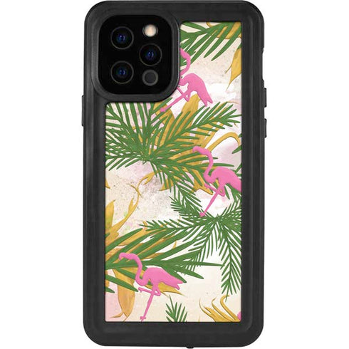 Flamingo Pattern iPhone 12 Pro Waterproof Case