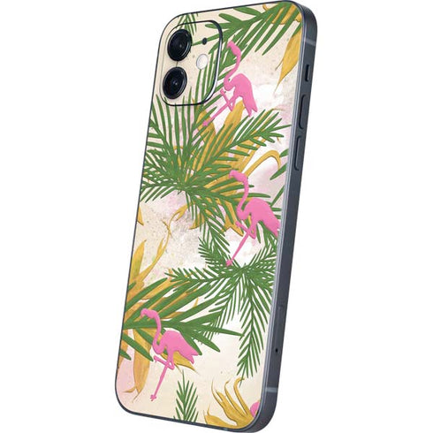 Flamingo Pattern iPhone 12 Skin