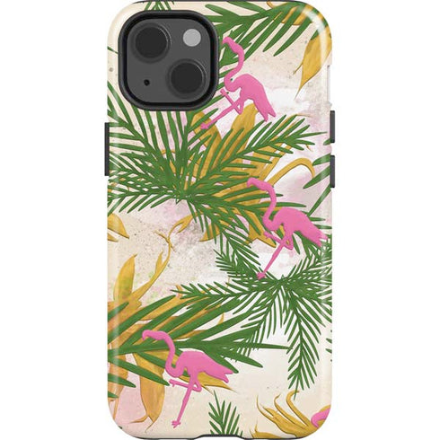 Flamingo Pattern iPhone 15 Impact Case