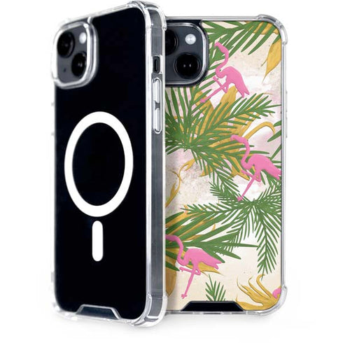 Flamingo Pattern iPhone 15 Plus MagSafe Case