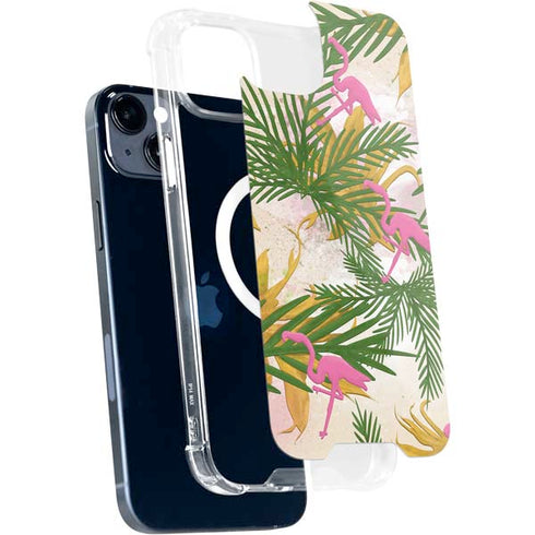 Flamingo Pattern iPhone 15 Plus MagSafe Case