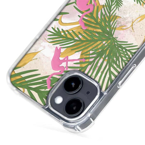 Flamingo Pattern iPhone 15 Plus MagSafe Case