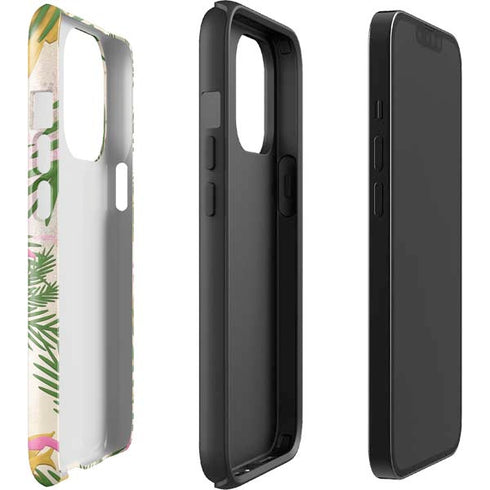 Flamingo Pattern iPhone 14 Pro Impact Case