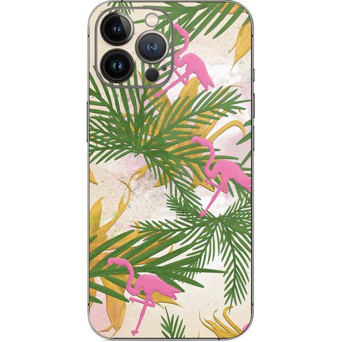 Flamingo Pattern iPhone 14 Pro Max Skin