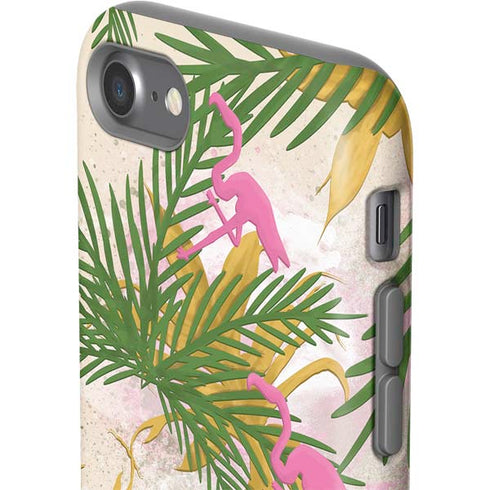 Flamingo Pattern iPhone SE (2nd & 3rd Gen) Pro Case