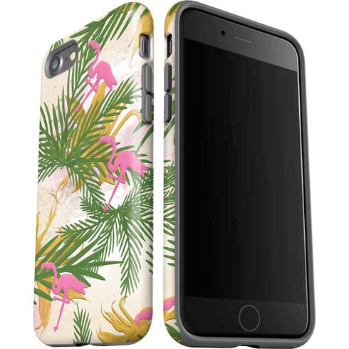 Flamingo Pattern iPhone SE (2nd & 3rd Gen) Pro Case