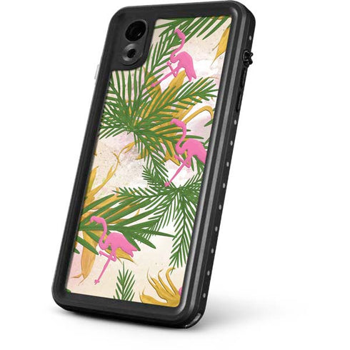 Flamingo Pattern iPhone XR Waterproof Case