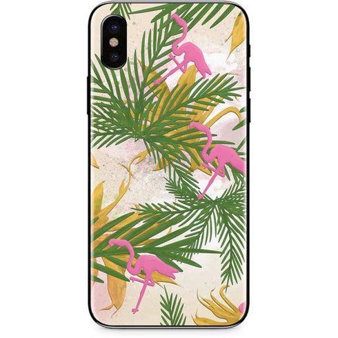 Flamingo Pattern iPhone XS Skin