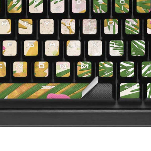 Flamingo Pattern K95 RGB PLATINUM Mechanical Gaming Keyboard Skin