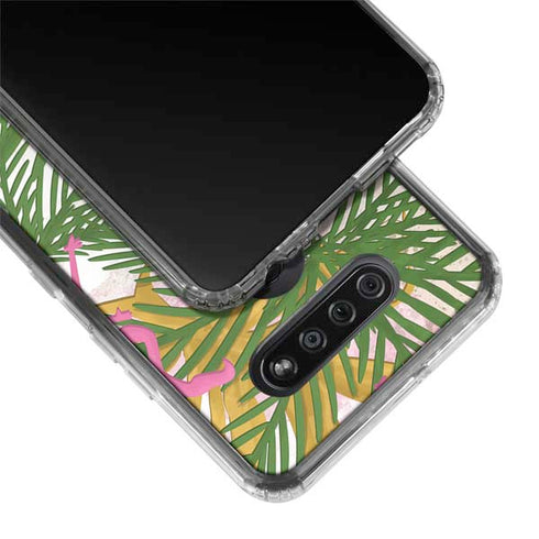 Flamingo Pattern LG K51/Q51 Clear Case