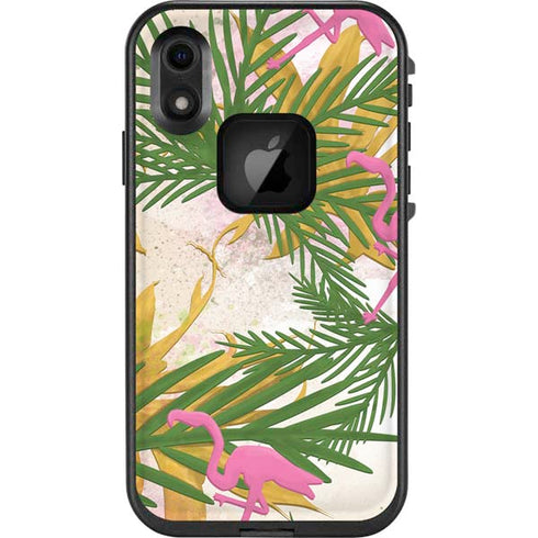 Flamingo Pattern LifeProof Fre iPhone Skin