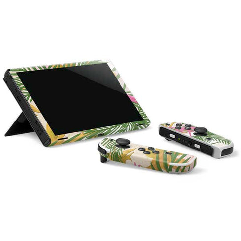 Flamingo Pattern Nintendo Switch OLED (2021) Skin