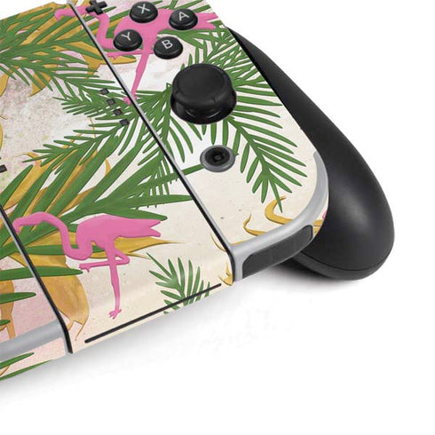 Flamingo Pattern Nintendo Switch OLED (2021) Skin
