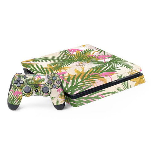 Flamingo Pattern PS4 Slim Bundle Skin