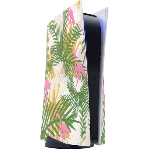 Flamingo Pattern PS5 Console Skin