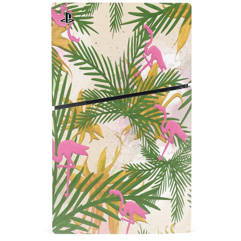 Flamingo Pattern PS5 Slim Disk Console Skin