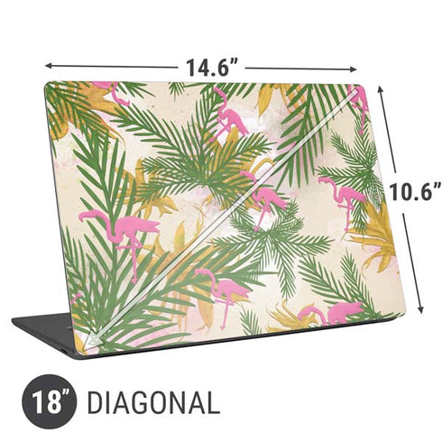 Flamingo Pattern Universal Laptop 18in (14.6 x 10.6in) Skin