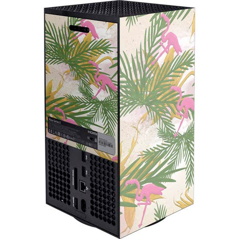 Flamingo Pattern Xbox Series X Console Skin