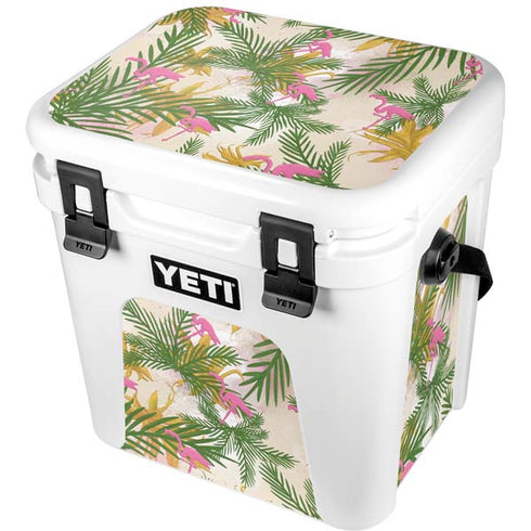 Flamingo Pattern YETI Roadie 24 Hard Cooler Skin