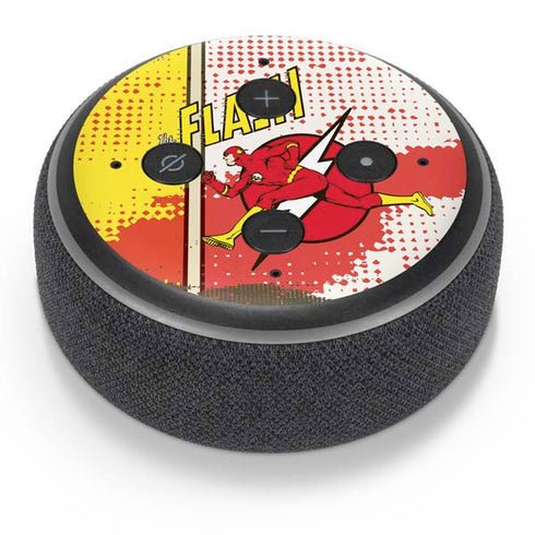 DC Comics The Flash Vintage Action Pose Pattern Amazon Echo Dot Skin