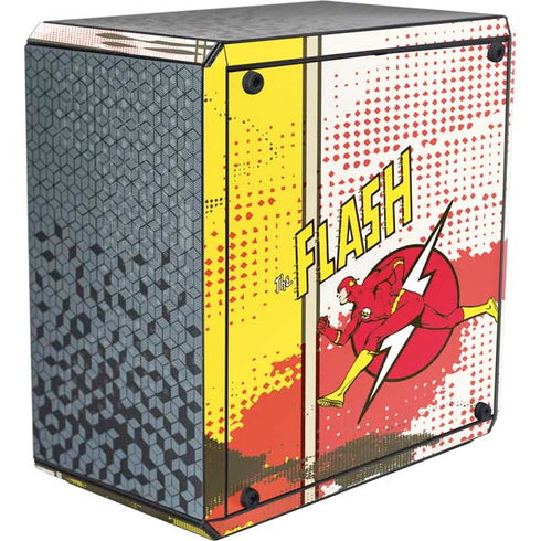 DC Comics The Flash Vintage Action Pose Pattern Cooler Master MasterBox Q300L Mini Tower Skin