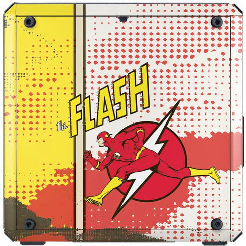 DC Comics The Flash Vintage Action Pose Pattern Cooler Master MasterBox Q300L Mini Tower Skin