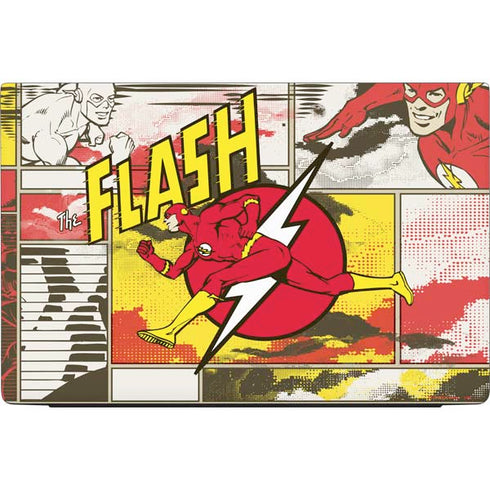 DC Comics The Flash Vintage Action Pose Pattern Dell Vostro Skin
