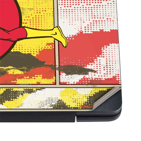DC Comics The Flash Vintage Action Pose Pattern Dell Vostro Skin