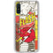 DC Comics The Flash Vintage Action Pose Pattern Galaxy A10e Clear Case