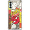 DC Comics The Flash Vintage Action Pose Pattern Galaxy A13 5G Clear Case