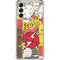 DC Comics The Flash Vintage Action Pose Pattern Galaxy A14 5G Clear Case