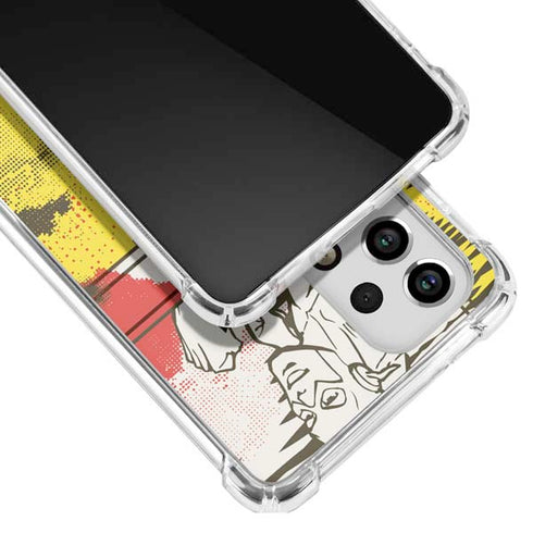 DC Comics The Flash Vintage Action Pose Pattern Galaxy A33 5G Clear Case