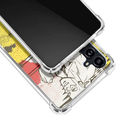 DC Comics Flash Block Pattern Galaxy A54 5G Clear Case
