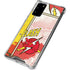 DC Comics The Flash Vintage Action Pose Pattern Galaxy Note20 5G Clear Case