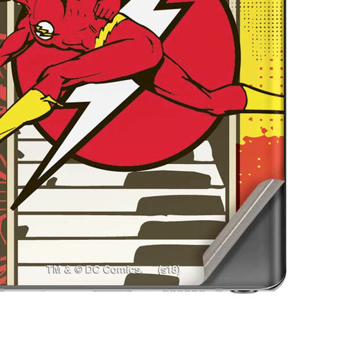 DC Comics The Flash Vintage Action Pose Pattern Galaxy Note20 5G Skin