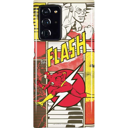 DC Comics The Flash Vintage Action Pose Pattern Galaxy Note20 Ultra 5G Lite Case
