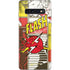 DC Comics The Flash Vintage Action Pose Pattern Galaxy S10 Skin