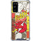 DC Comics The Flash Vintage Action Pose Pattern Galaxy S20 FE Clear Case