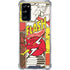 DC Comics The Flash Vintage Action Pose Pattern Galaxy S20 FE Clear Case