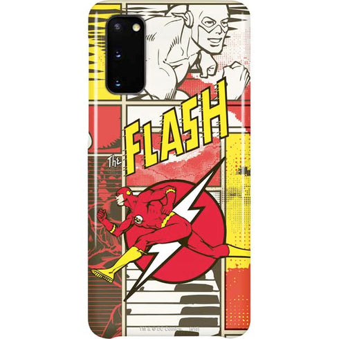DC Comics The Flash Vintage Action Pose Pattern Galaxy S20 Lite Case