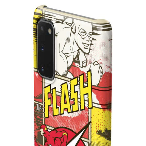 DC Comics The Flash Vintage Action Pose Pattern Galaxy S20 Lite Case